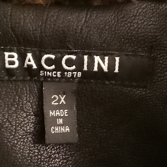 BACCINI SINCE 1978 Boho Minimalist Contemporary Goth Sz 2X Black-Tan Colors HCS - Picture 9 of 10